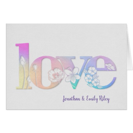 Huwelijk Jubileum Bloemen Liefde (Voorkant Horizontaal)