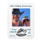 Huwelijk Jubileum FOTO CRUISE PERSONALISEREN Magneet (Verticaal)