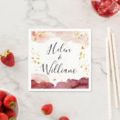 Huwelijk Jubileum Goud en Bourgogne Servet (Insitu)