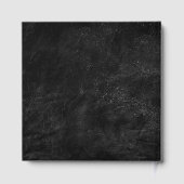 Huwelijk Jubileum Goud op zwart leer Gastenboek (Achterkant)