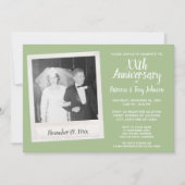 Huwelijk Jubileum met  Foto - sage Kaart (Voorkant)