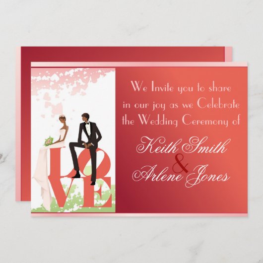 Huwelijk Kaart (Voorkant / Achterkant)