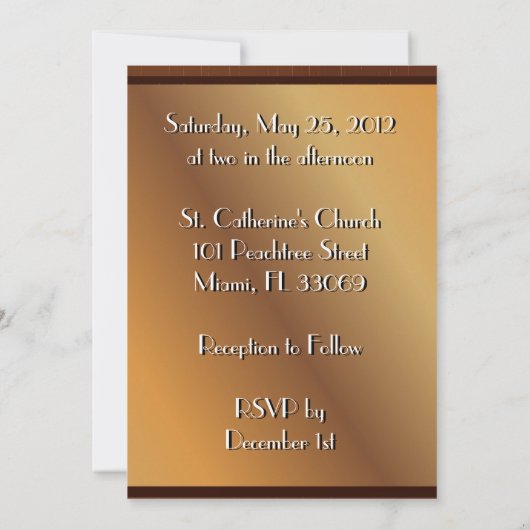 Huwelijk Kaart (Achterkant)