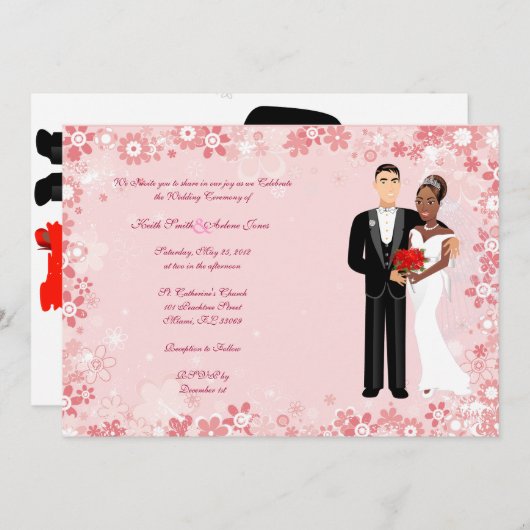 Huwelijk Kaart (Voorkant / Achterkant)