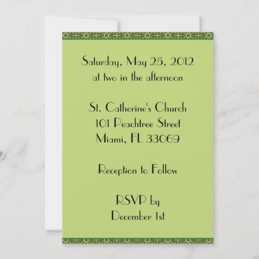 Huwelijk Kaart (Achterkant)