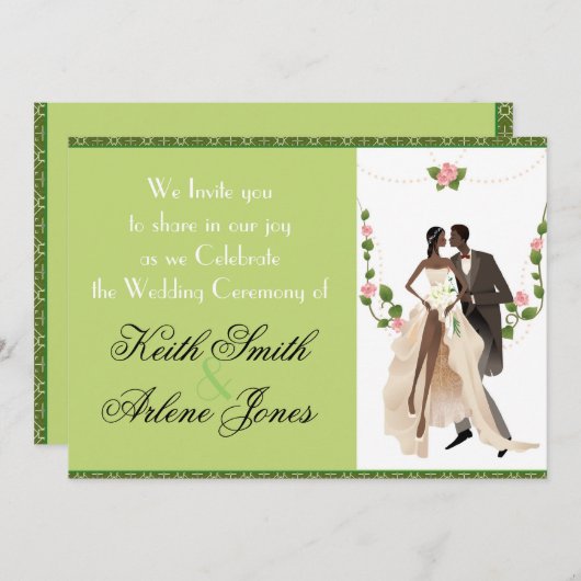 Huwelijk Kaart (Voorkant / Achterkant)