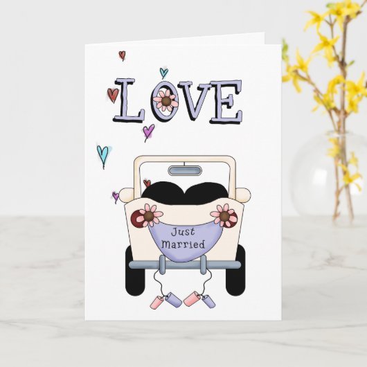 huwelijk kaart (Gele Bloem)