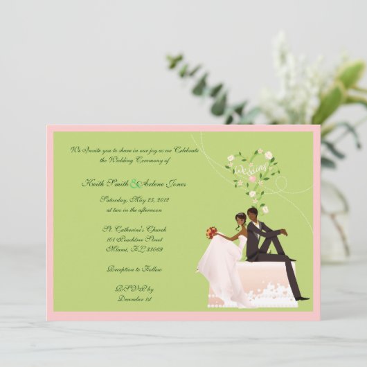 Huwelijk Kaart (Staand voorkant)