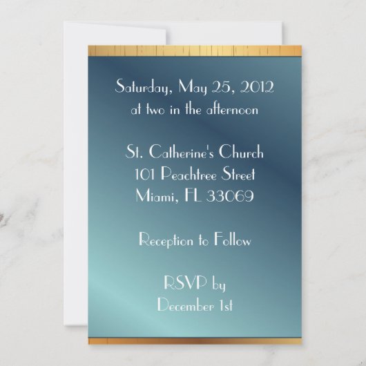 Huwelijk Kaart (Achterkant)