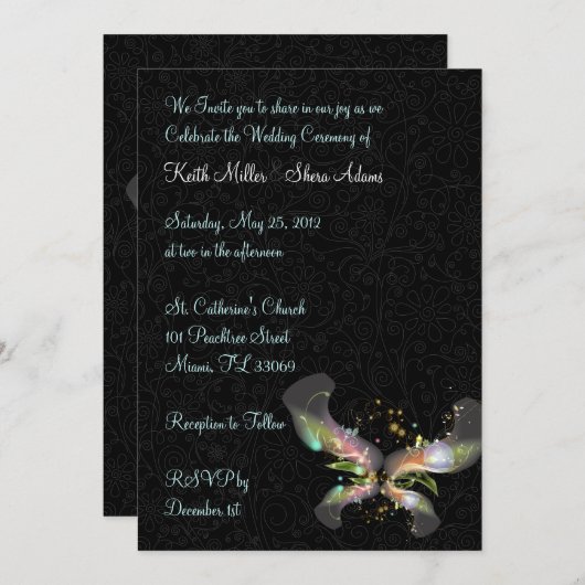 Huwelijk Kaart (Voorkant / Achterkant)