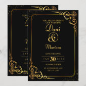 huwelijk kaart (Voorkant / Achterkant)