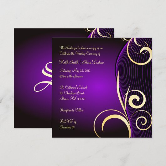 Huwelijk Kaart (Voorkant / Achterkant)