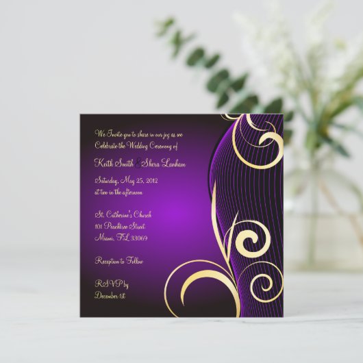 Huwelijk Kaart (Staand voorkant)