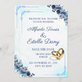 huwelijk kaart (Voorkant / Achterkant)