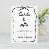 Huwelijk Kaarten en Cadeaus Bord (Staand voorkant)