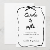 Huwelijk Kaarten en Cadeaus Bord (Voorkant / Achterkant)