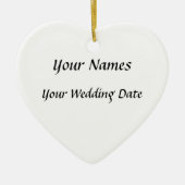 Huwelijk Keramisch Ornament (Voorkant)