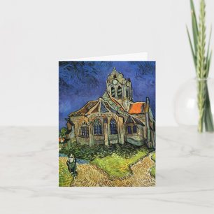 Huwelijk: Kerk in Auvers van Vincent van Gogh Bedankkaart