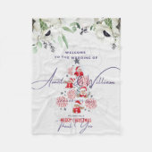 Huwelijk & Kerstmis Fleece Deken (Voorkant)