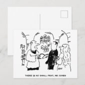 Huwelijk Kleine Lettertjes Grappig Briefkaart (Voorkant / Achterkant)