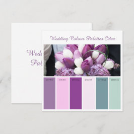 Huwelijk Kleurenpaletten Idee Kaart