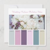 Huwelijk Kleurenpaletten Ideekaart Kaart (Voorkant)