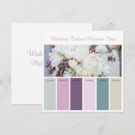 Huwelijk Kleurenpaletten Ideekaart Kaart
