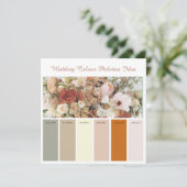 Huwelijk Kleurenpaletten Ideekaart Kaart (Staand voorkant)