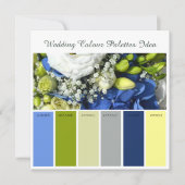Huwelijk Kleurenpaletten Ideekaart Kaart (Voorkant)