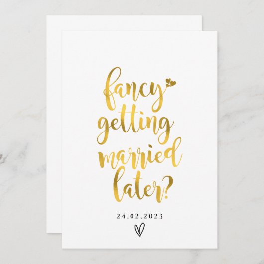 Huwelijk later fancy kaart (Voorkant / Achterkant)