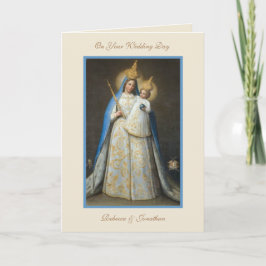 Huwelijk Maagd Maria Jezus Religieus Gebed  Kaart