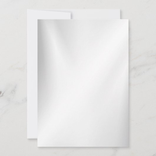 Huwelijk Marine Blauw Wit Gouden Bloemen Zilver Kaart (Achterkant)