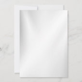 Huwelijk Marine Blauw Wit Gouden Bloemen Zilver Save The Date (Achterkant)