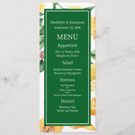 Huwelijk Mediterraan Italië Griekenland Lemon Flat Menu