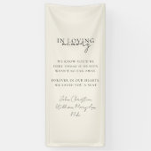 Huwelijk, Memorial, Beige, Spandoek (Verticaal)