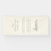 Huwelijk, Memorial, Beige, Spandoek (Horizontaal)