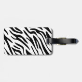 Huwelijk meneer en mevrouw - Elegante Zebra Print Bagagelabel (Achterkant horizontaal)