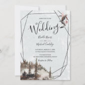 Huwelijk met raaf, bos en halve maan kaart (Voorkant)