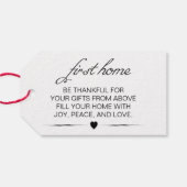 Huwelijk Mijlpaal Wijnmand Een jaar van eerste Cadeaulabel (Achterkant Horizontaal)