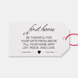 Huwelijk Mijlpaal Wijnmand Een jaar van eerste Cadeaulabel