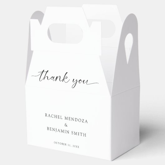 Huwelijk minimaal gelukkig ooit na script elegant bedankdoosjes (Geopend)
