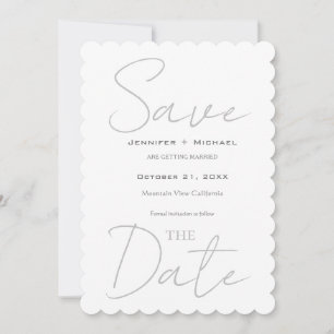 Huwelijk minimalistische kalligrafie save the date