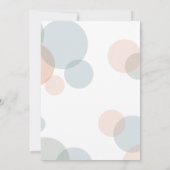 Huwelijk Modern Big Bold Confetti Stippen Kaart (Achterkant)