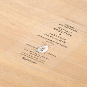 Huwelijk Moderne kalligrafie Acryl Uitnodigingen (Laagn)