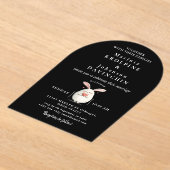 Huwelijk Moderne kalligrafie Acryl Uitnodigingen (Laagn)