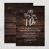 Huwelijk na de bruiloft, nadat ze ja zeggen, Rusti Kaart (Voorkant / Achterkant)