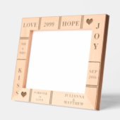 Huwelijk of Jubileum aangepaste tekst 10x8 Gegraveerde Lijstjes (Links)