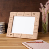 Huwelijk of Jubileum aangepaste tekst 10x8 Gegraveerde Lijstjes (Links)