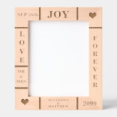 Huwelijk of Jubileum aangepaste tekst Vert 8x10 Gegraveerde Lijstjes (Voorkant)