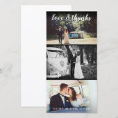 Huwelijk of speciale gebeurtenis Dank u grote 3 fo Bedankkaart (Voorkant / Achterkant)